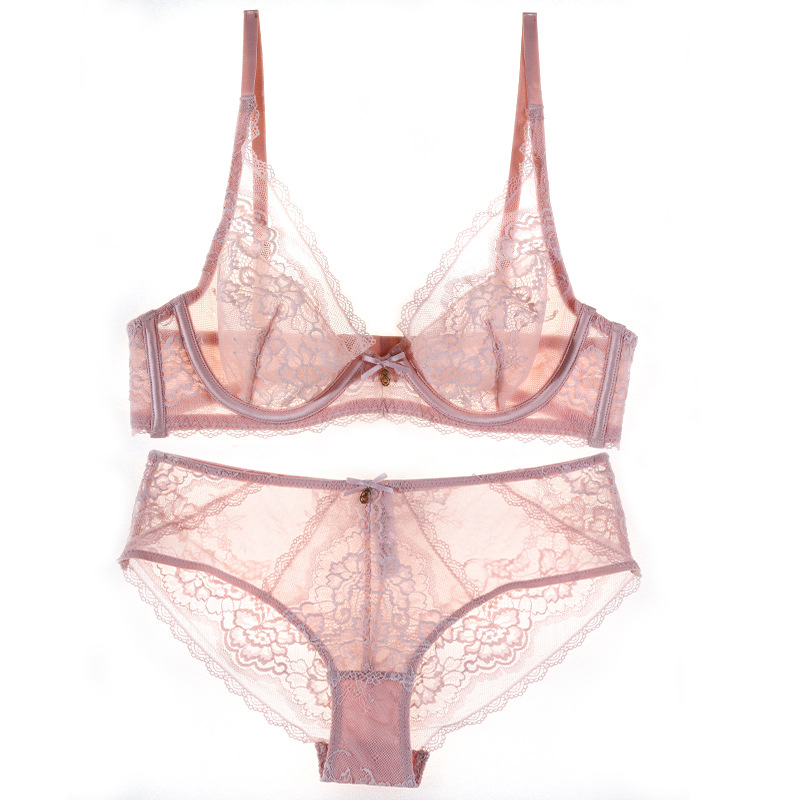 Luxury Lace Bralette Wired Bra Set