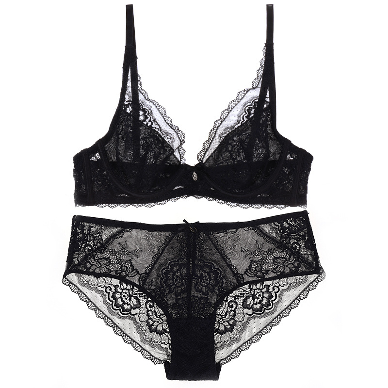 Luxury Lace Bralette Wired Bra Set