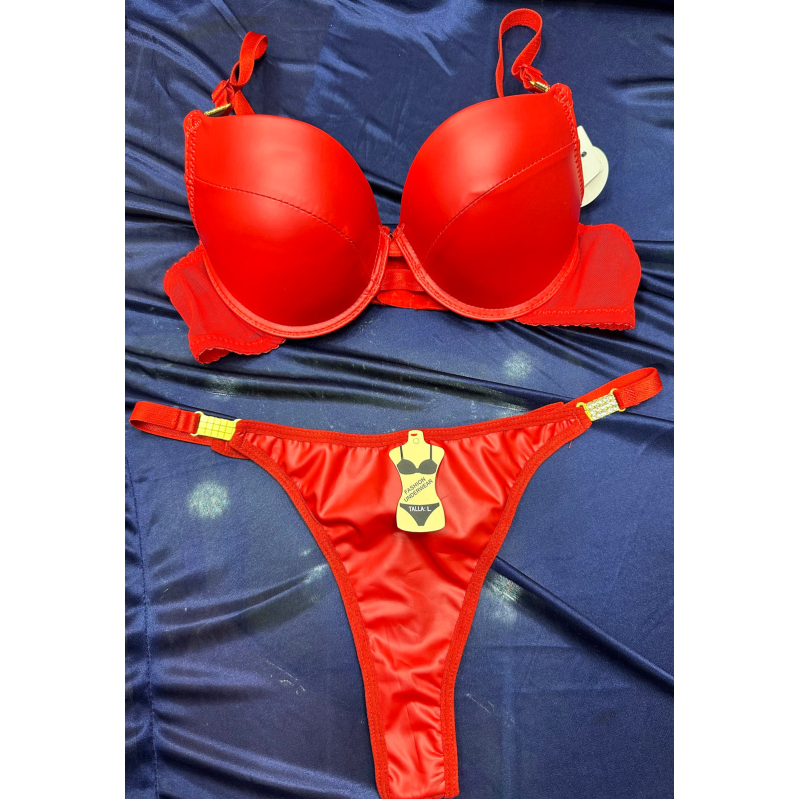 Soft Leather Elegant Beauty Bra Set