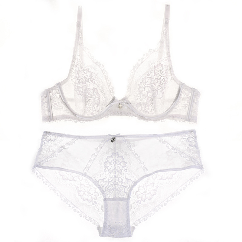 Luxury Lace Bralette Wired Bra Set