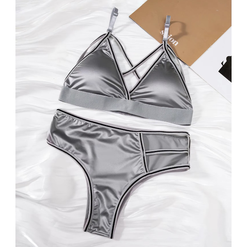 Fancy Thin Padded Bra With Matchign Pant