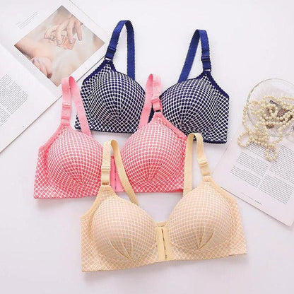 Front Hook Thin Padded Chic Design Bra