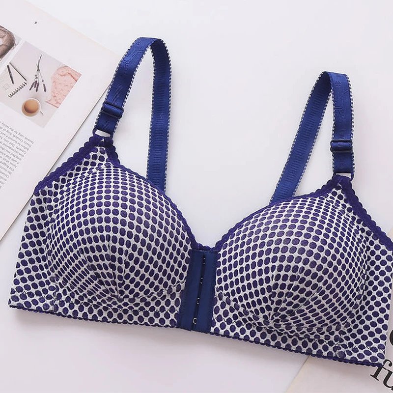 Front Hook Thin Padded Chic Design Bra