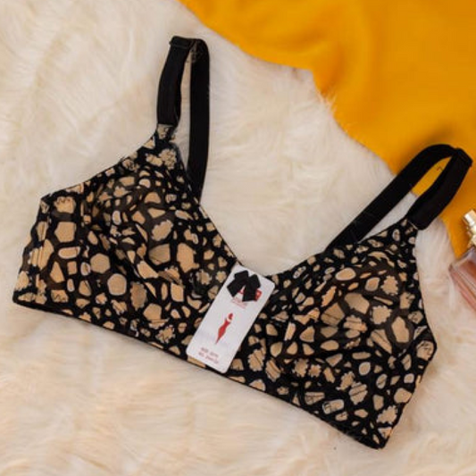 Seamless Luxury Wire  Leopard Bra