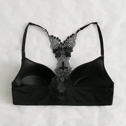 Front Open Butterfly Back Thin Padded Bra