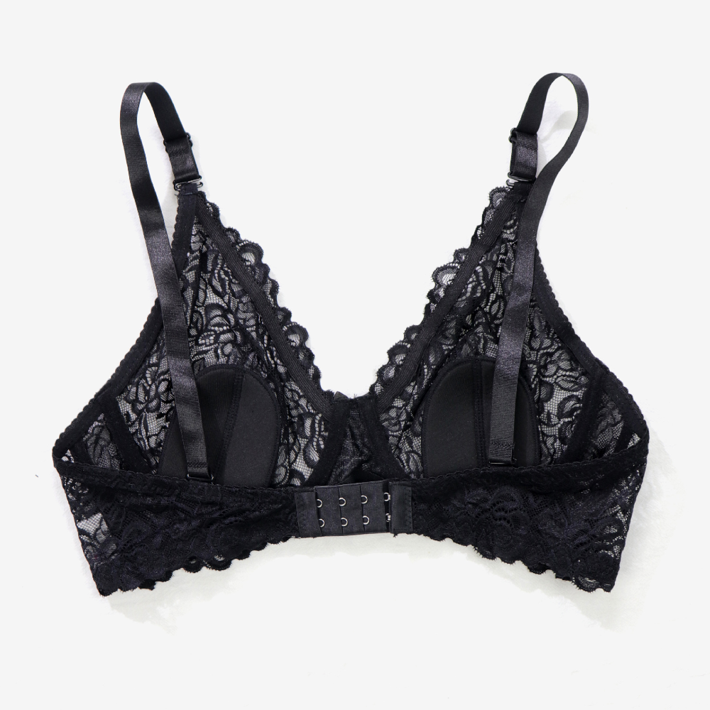 Sensuality Non Padded Lace Trim Bra