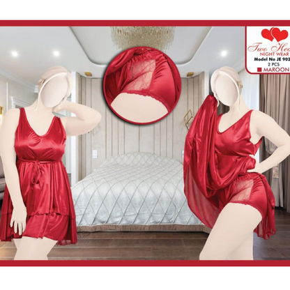 Luxury Short Silk & Satin Nightwear