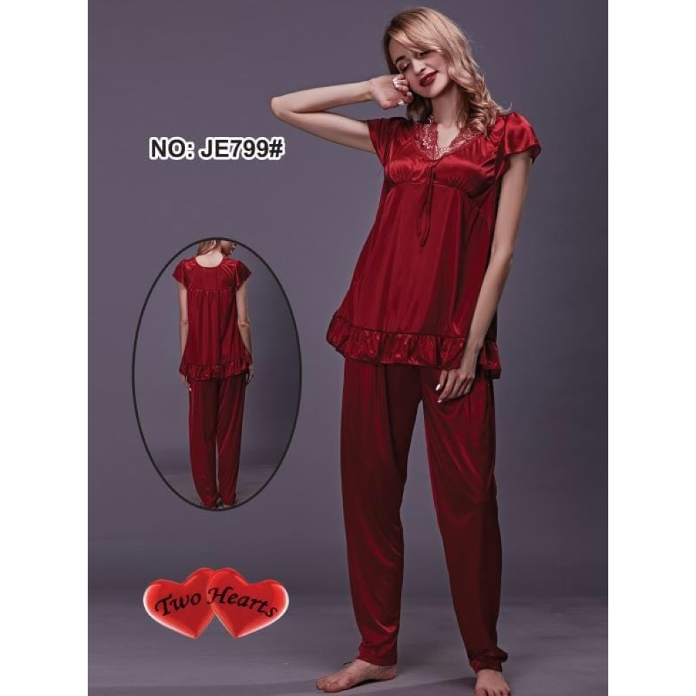 Smooth Chic Satin Silk Night Wear