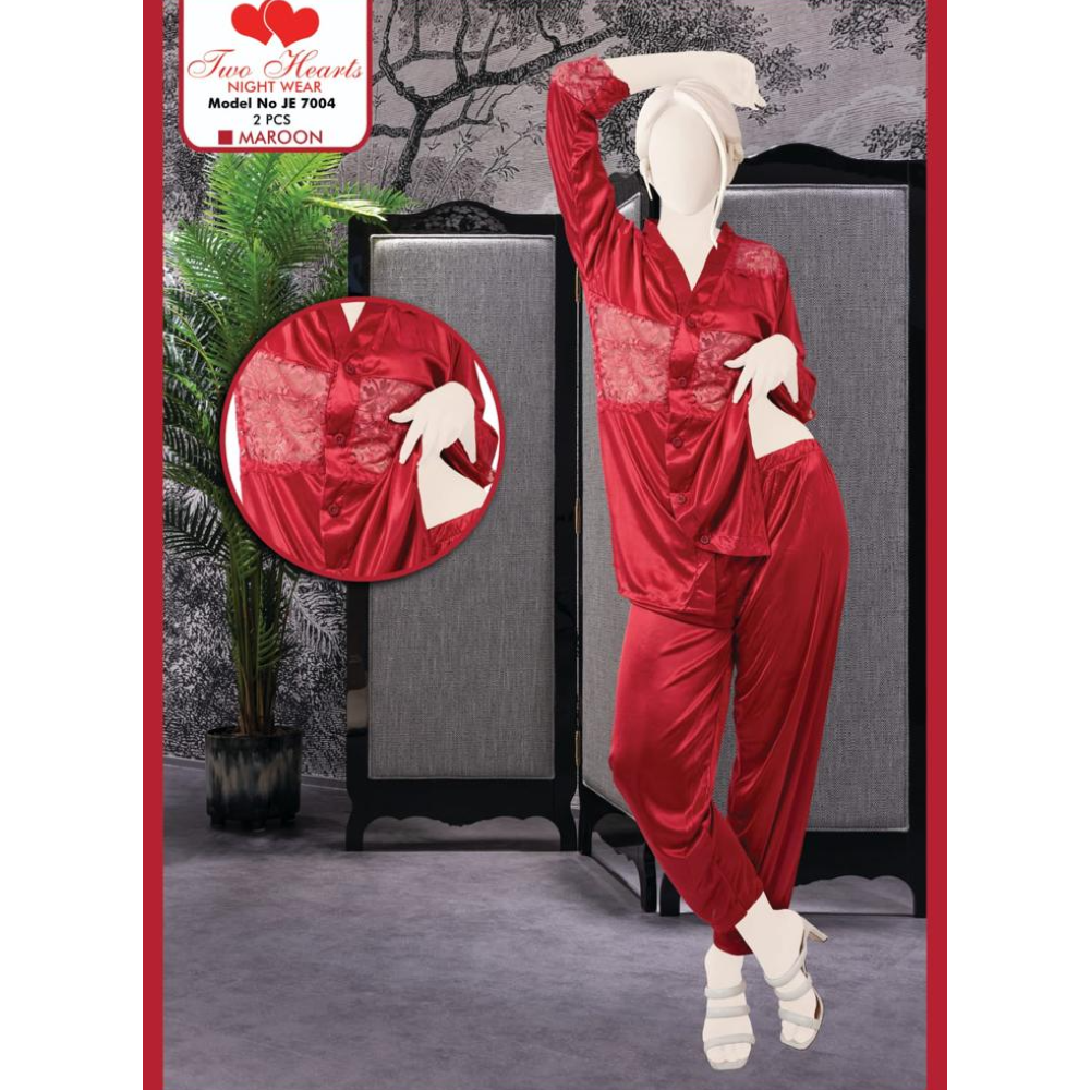 Charms Elegant Satin Silk Nightwear