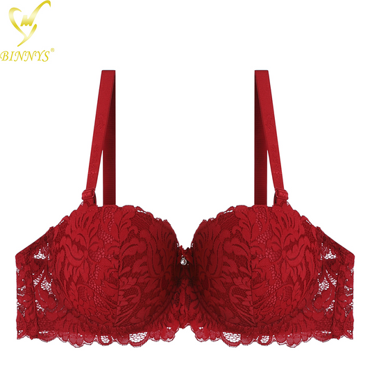 Lace Embrace  Double Padded Push Bra