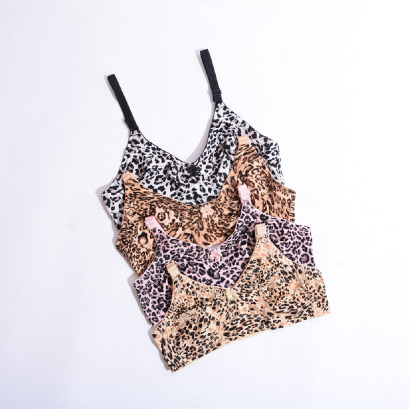 Elegant Fabulous Non Padded Leopard Bra