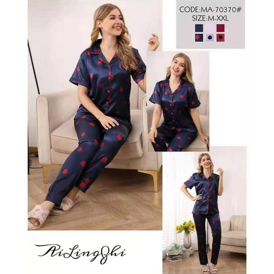 Elegant Ease Short Sleeve Pajama Set