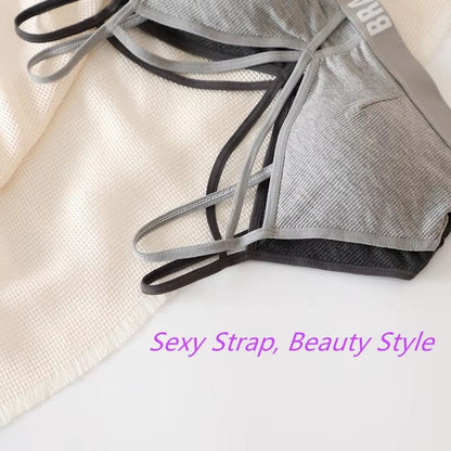 Wirless Padded Stylish Bra Set